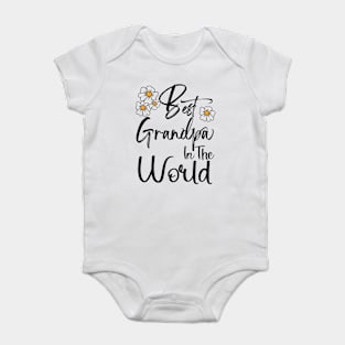 Best Grandpa In the World Happy Father's Day Baby Bodysuit